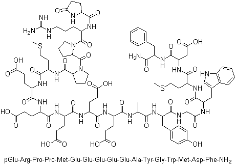 Pyr-arg-pro-pro-met-glu-glu-glu-glu-glu-ala-tyr-gly-trp-met-asp-phe-nh2Yʽ_81123-06-0Yʽ
